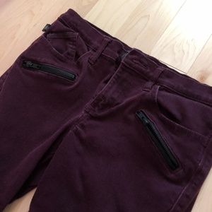Rock & Republic Maroon Stretch Jeans